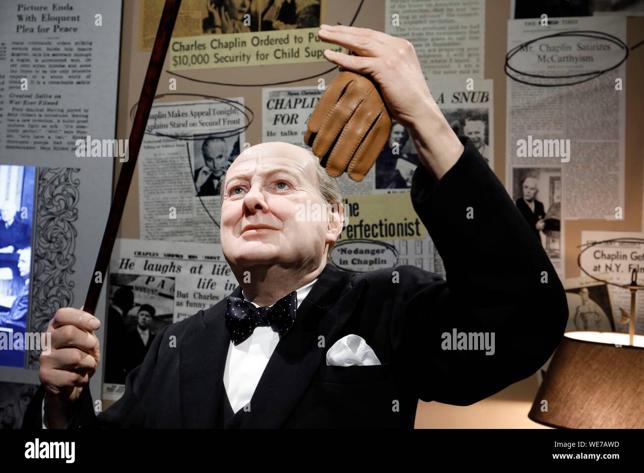 Switzerland, Vaud Canton, Corsier sur Vevey, Chaplin museum or Chaplins