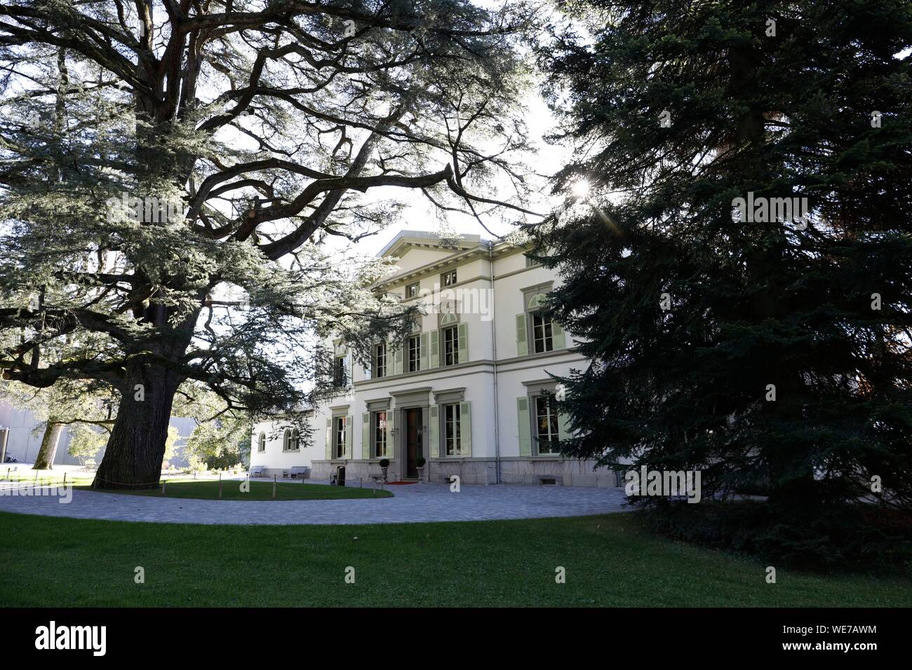 Switzerland, Vaud Canton, Corsier sur Vevey, Chaplin museum or Chaplins