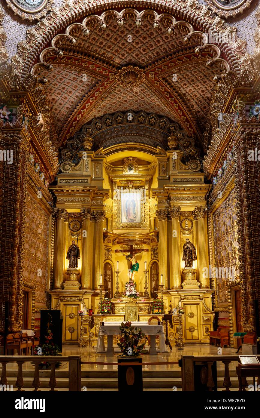 Mexico, Michoacan state, Morelia, Historic Centre of Morelia listed as World Heritage by UNESCO, Guadalupe sanctuary choir Stock Photo
