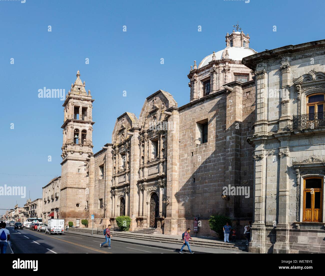 Mexico, Michoacan state, Morelia, Historic Centre of Morelia listed as World Heritage by UNESCO, Las Monjas church Stock Photo