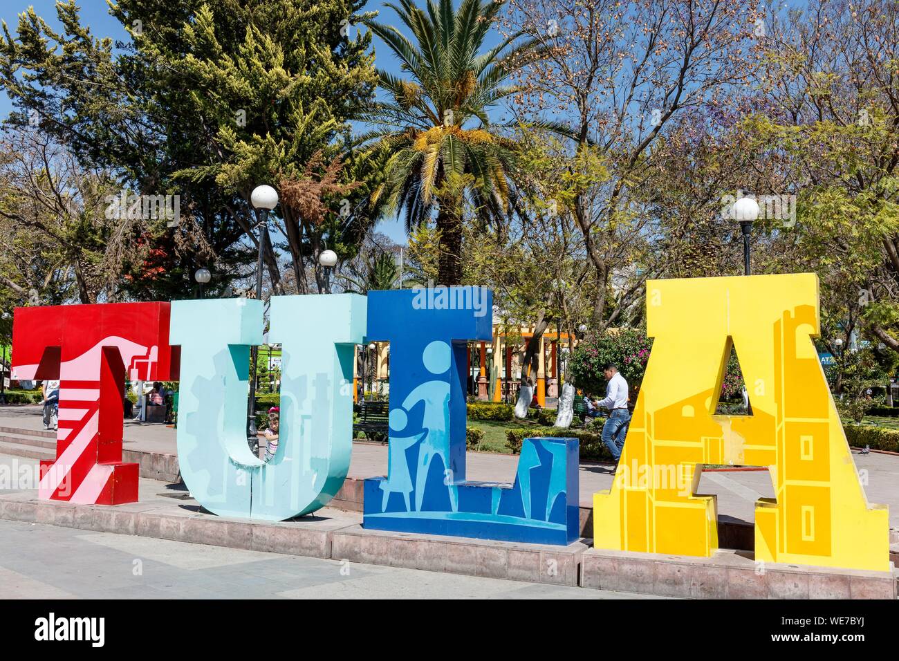 Mexico, Hidalgo state, Tula de Allende, the letters Stock Photo - Alamy