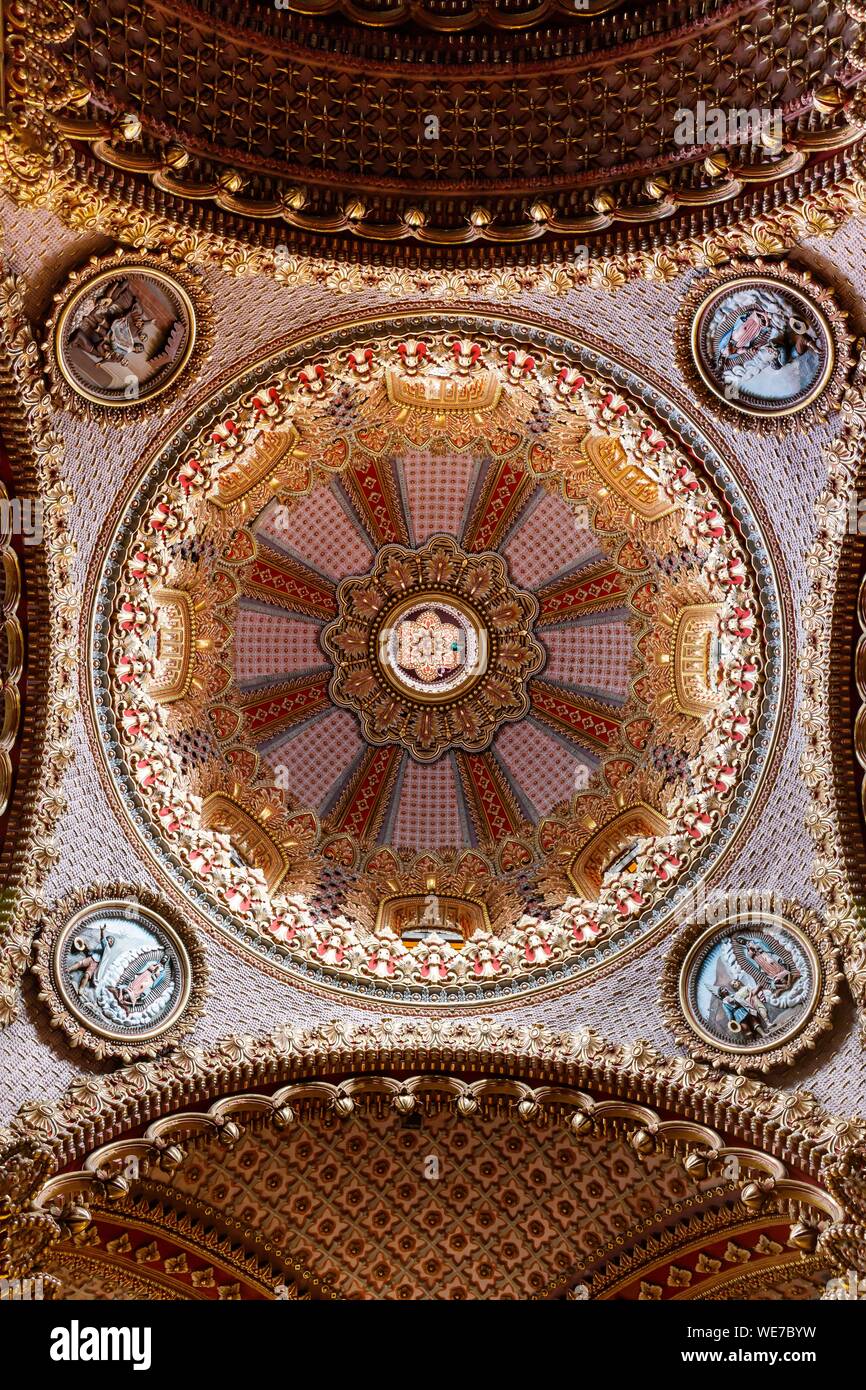 Mexico, Michoacan state, Morelia, Historic Centre of Morelia listed as World Heritage by UNESCO, Guadalupe church cupola Stock Photo