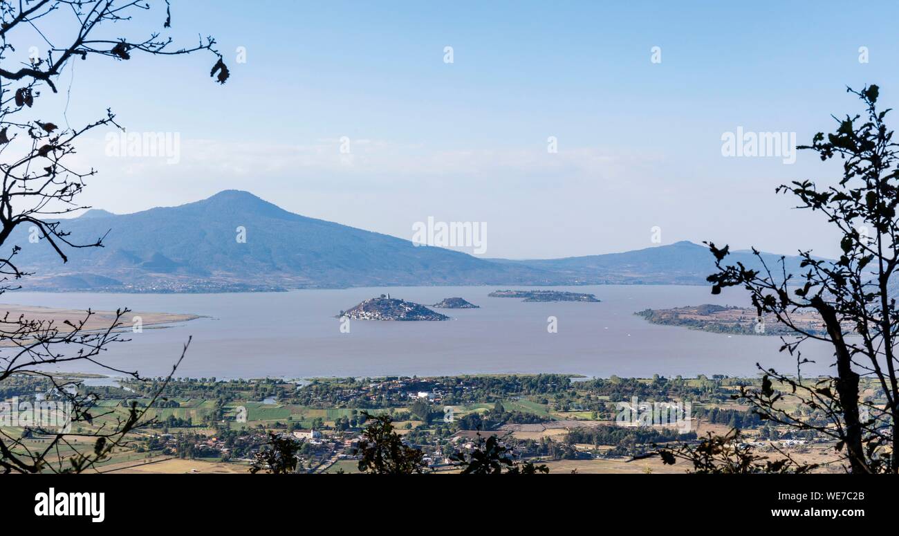 Mexico, Michoacan state, Patzcuaro, Patzcuaro lake and Janitzio island Stock Photo