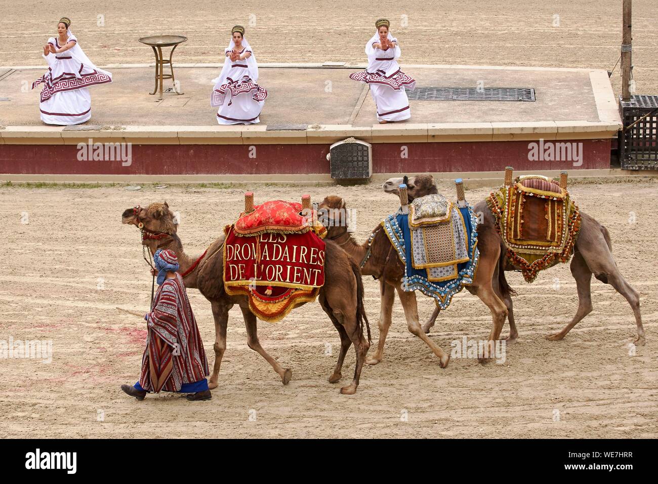France Vendee Les Epesses Le Puy Du Fou Historical Theme Park The Sign Of Triumph Stock Photo Alamy