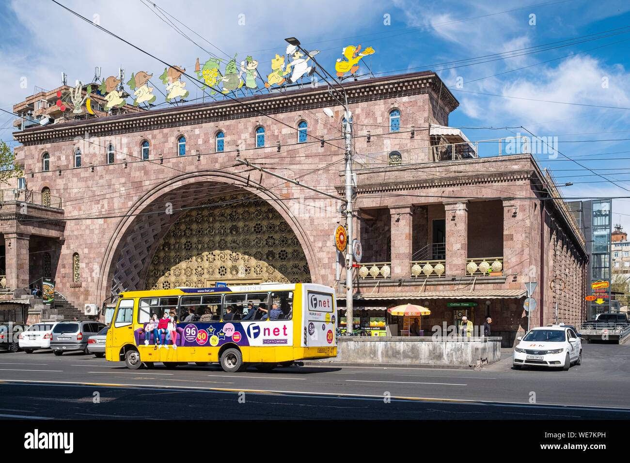 Armenia, Yerevan, covered market dating from the Soviet era Stock Photo