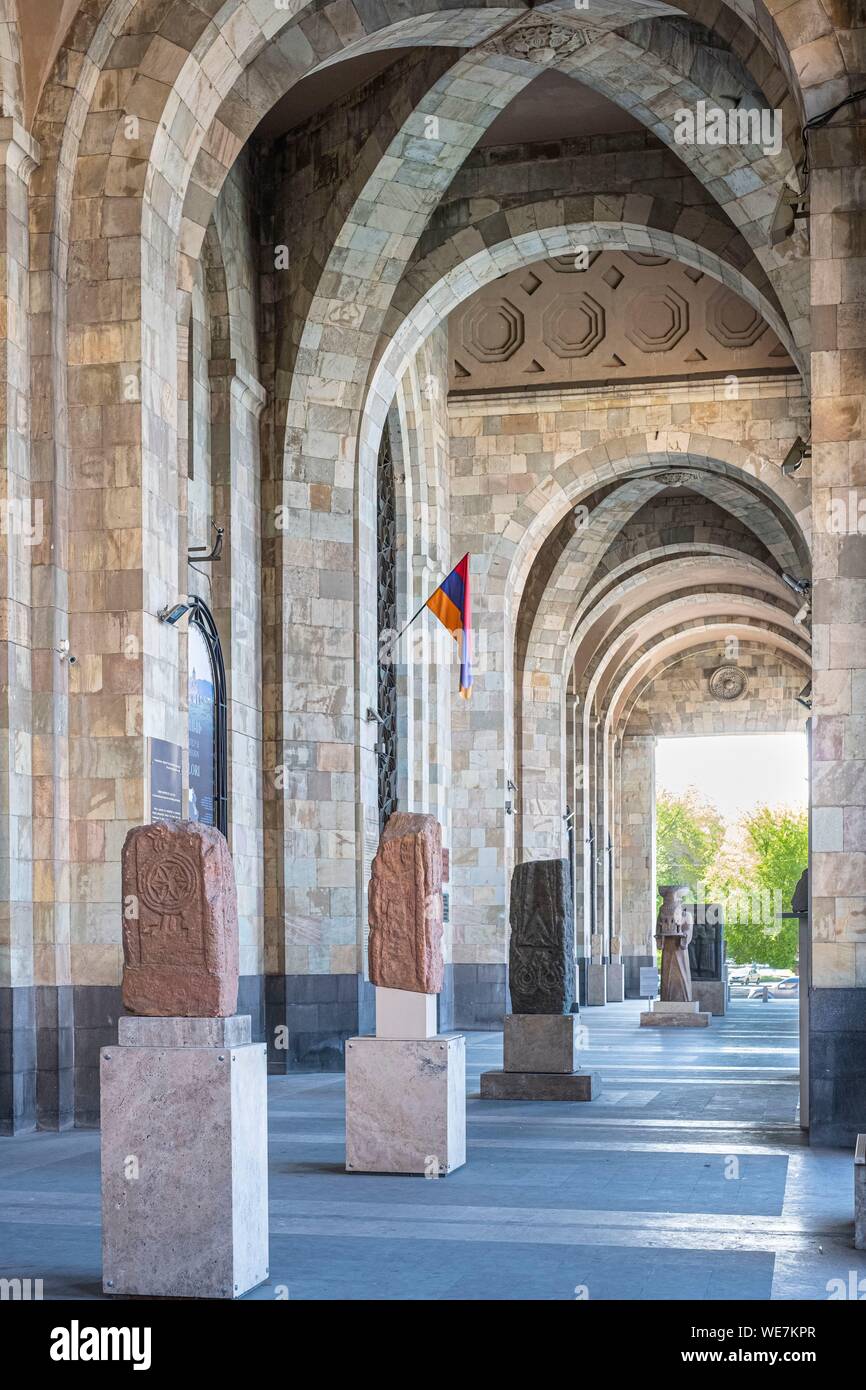 Armenia, Yerevan, Republic square, History Museum of Armenia and the National Gallery Stock Photo