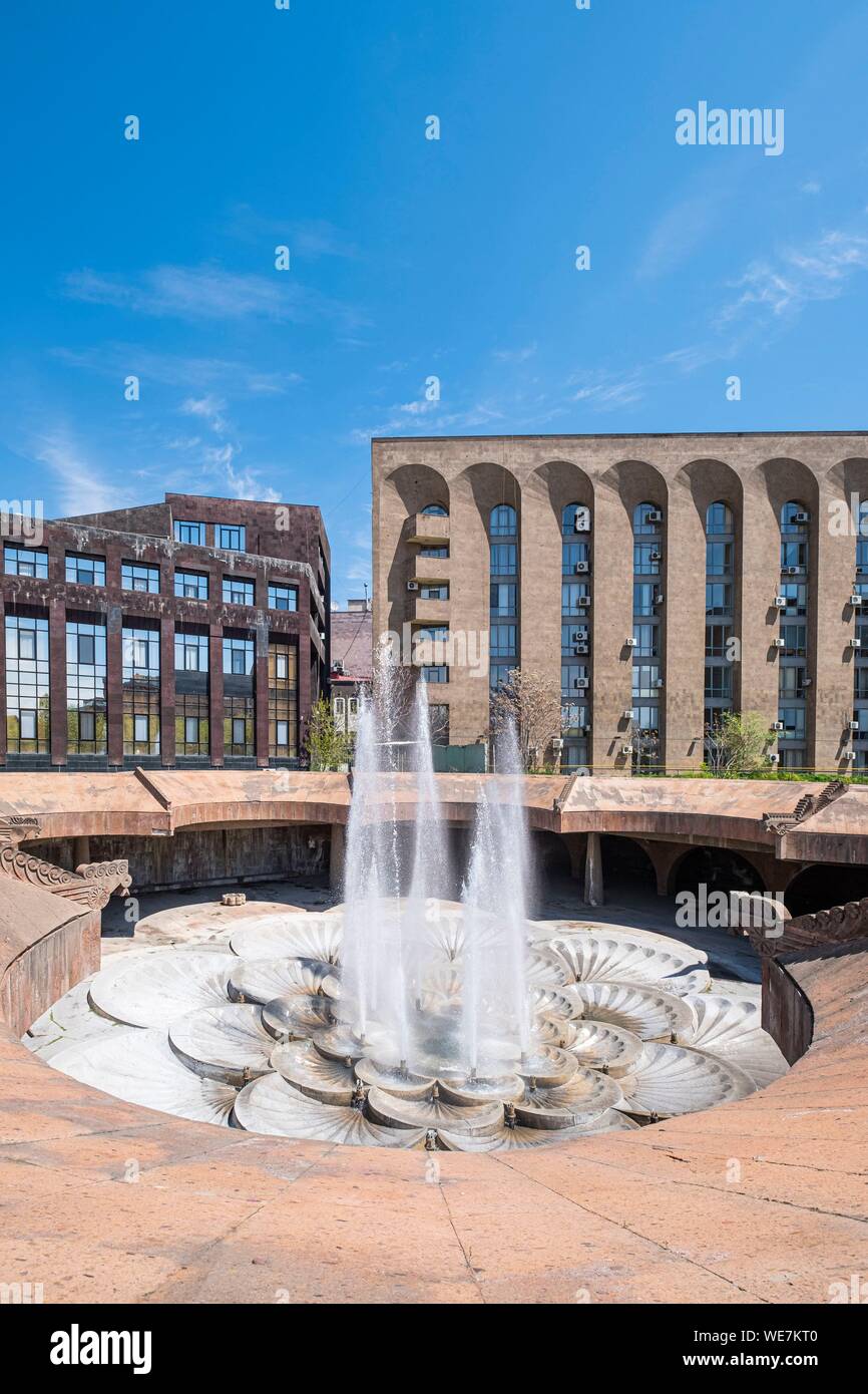 Armenia, Yerevan, fountain of Republic Square metro station Stock Photo