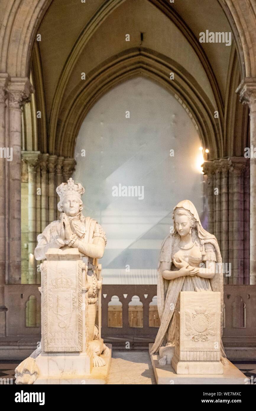 France, Seine Saint Denis, Saint Denis, the cathedral basilica, tomb of
