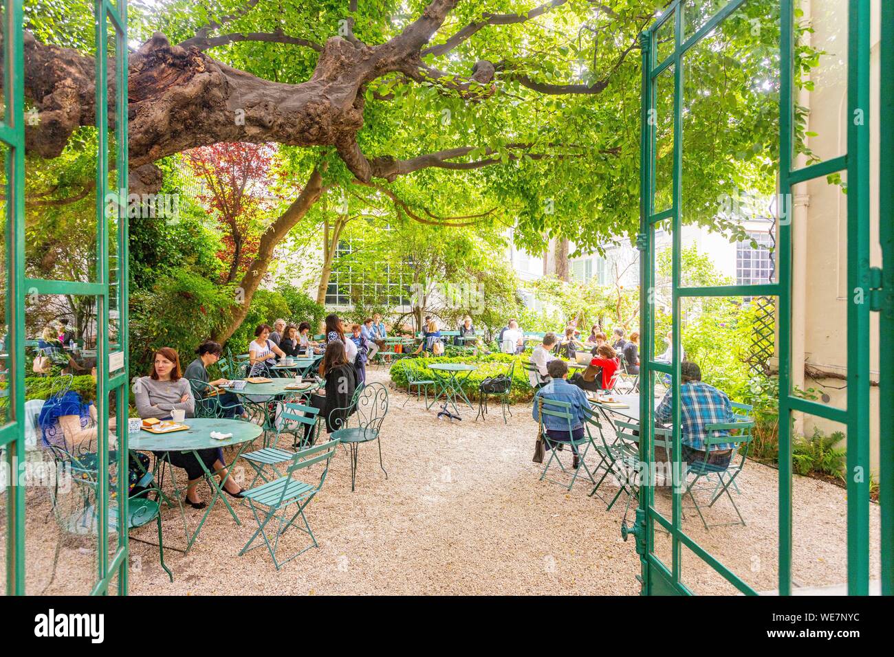 France, Paris, Nouvelle Athenes district, the museum of Romantic Life, the garden Stock Photo