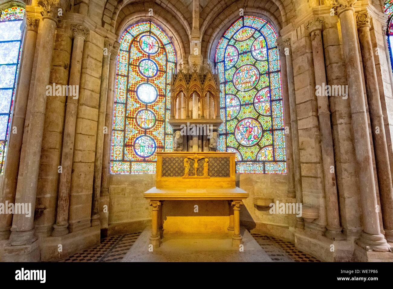 France, Seine Saint Denis, Saint Denis, the cathedral basilica Stock Photo