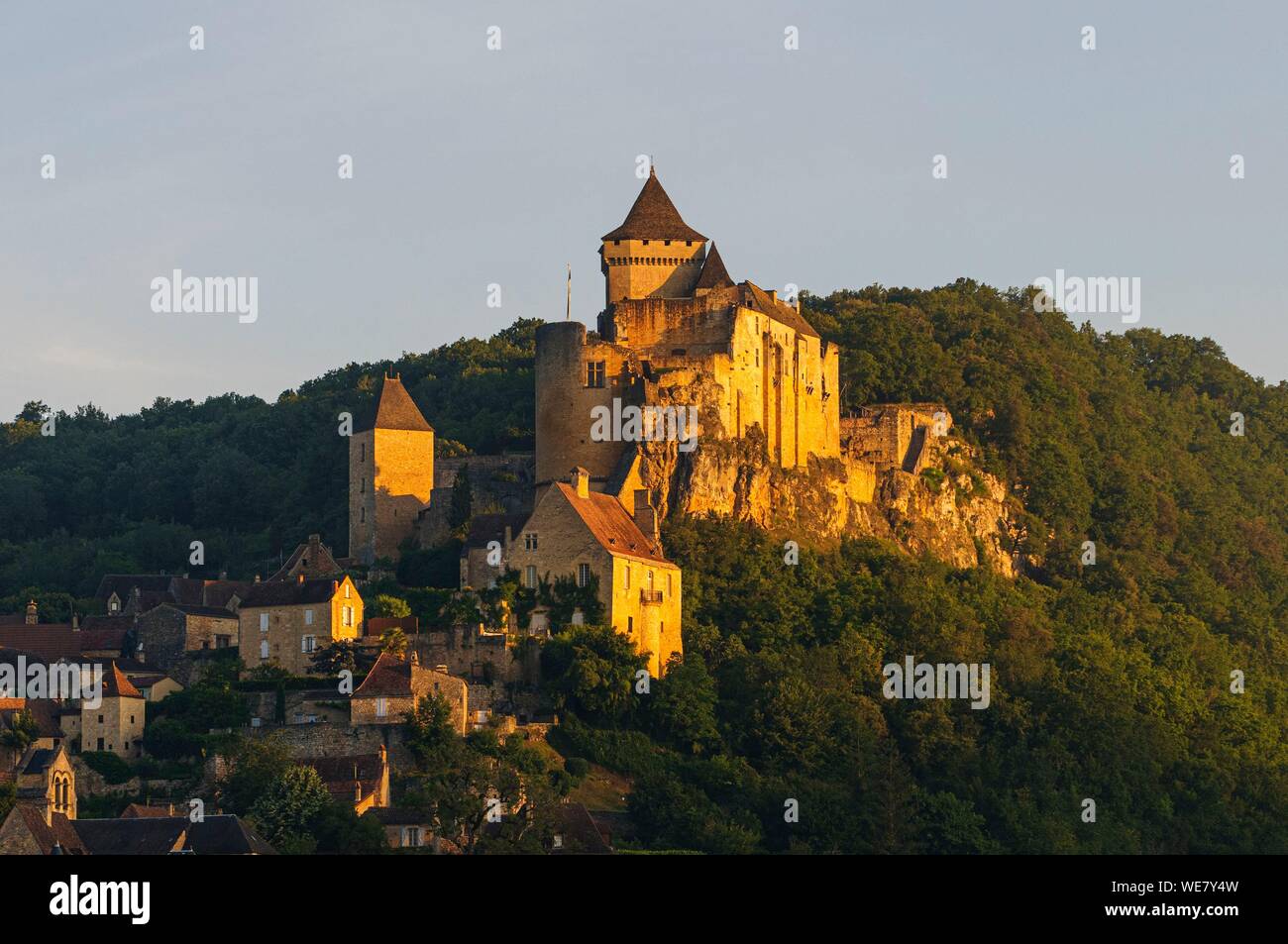France, Dordogne, Castelnaud, castle of Castelnaud Stock Photo