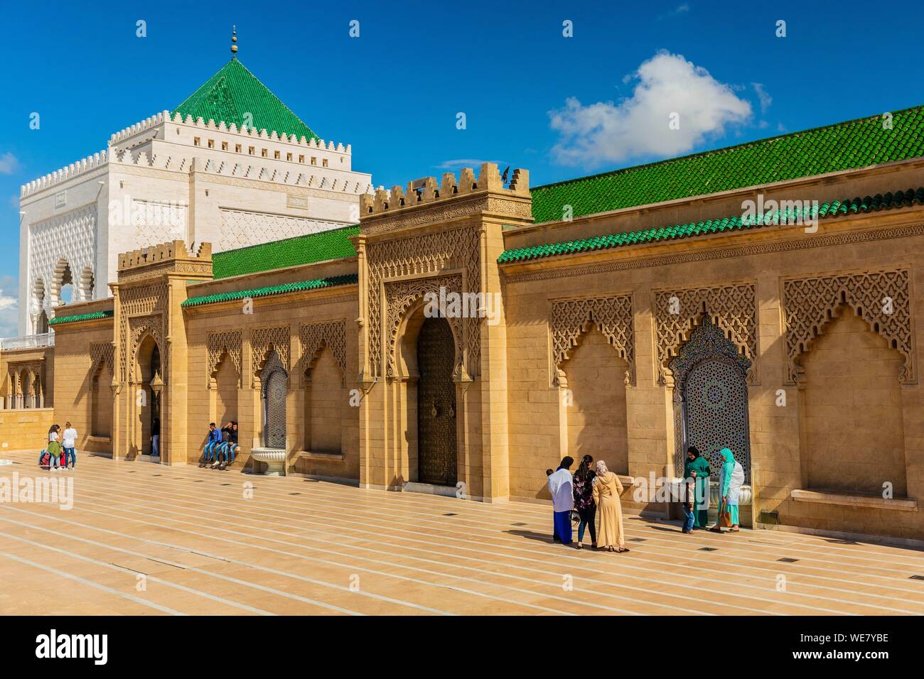 Morocco, Rabat, listed as World Heritage by UNESCO, esplanade of the ...