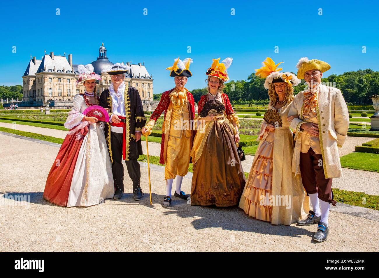 France, Seine et Marne, Maincy, the castle of Vaux-le-Vicomte, 15th Grand  Siecle Day : costume day of the 17th century Stock Photo - Alamy