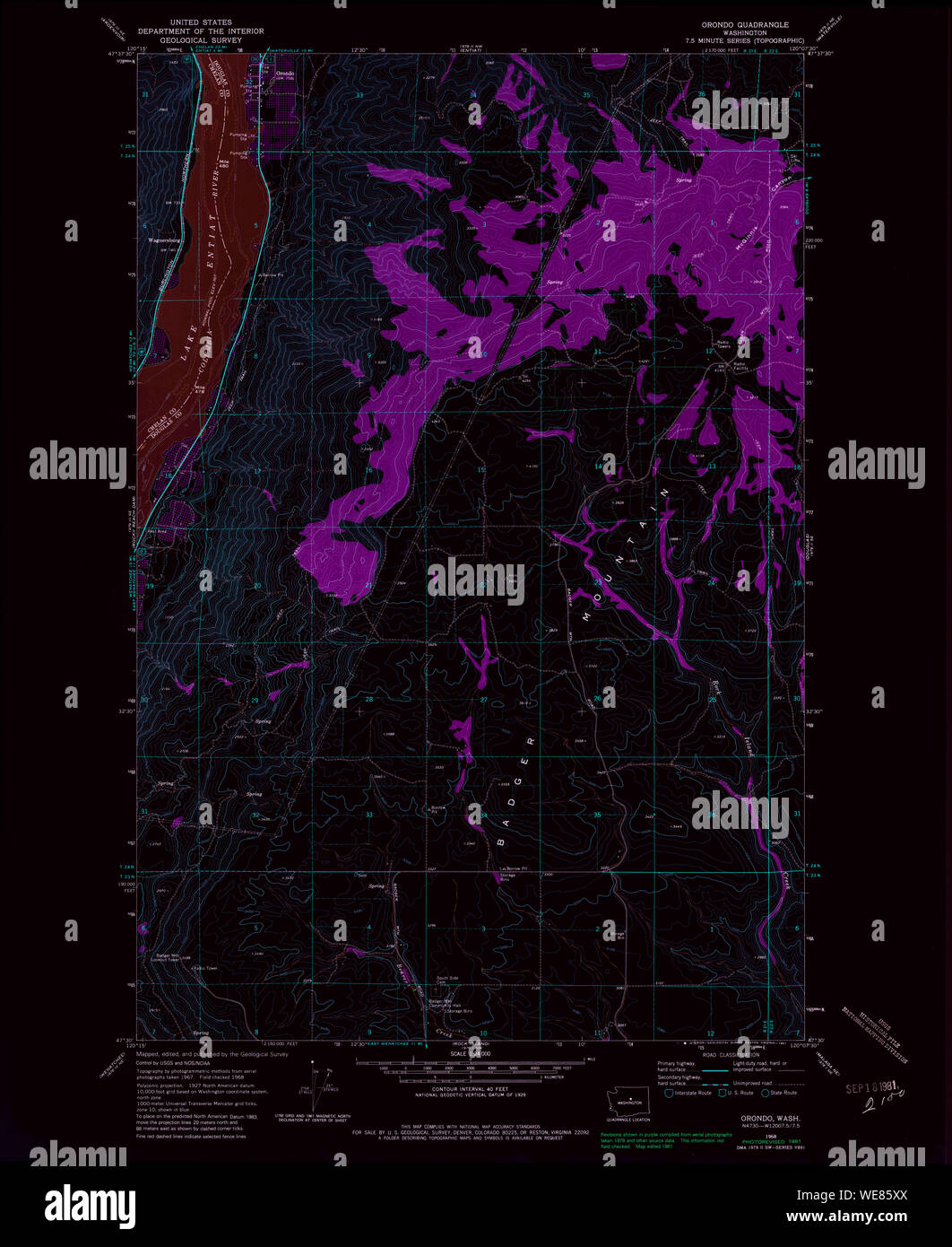 Map of orondo washington hires stock photography and images Alamy