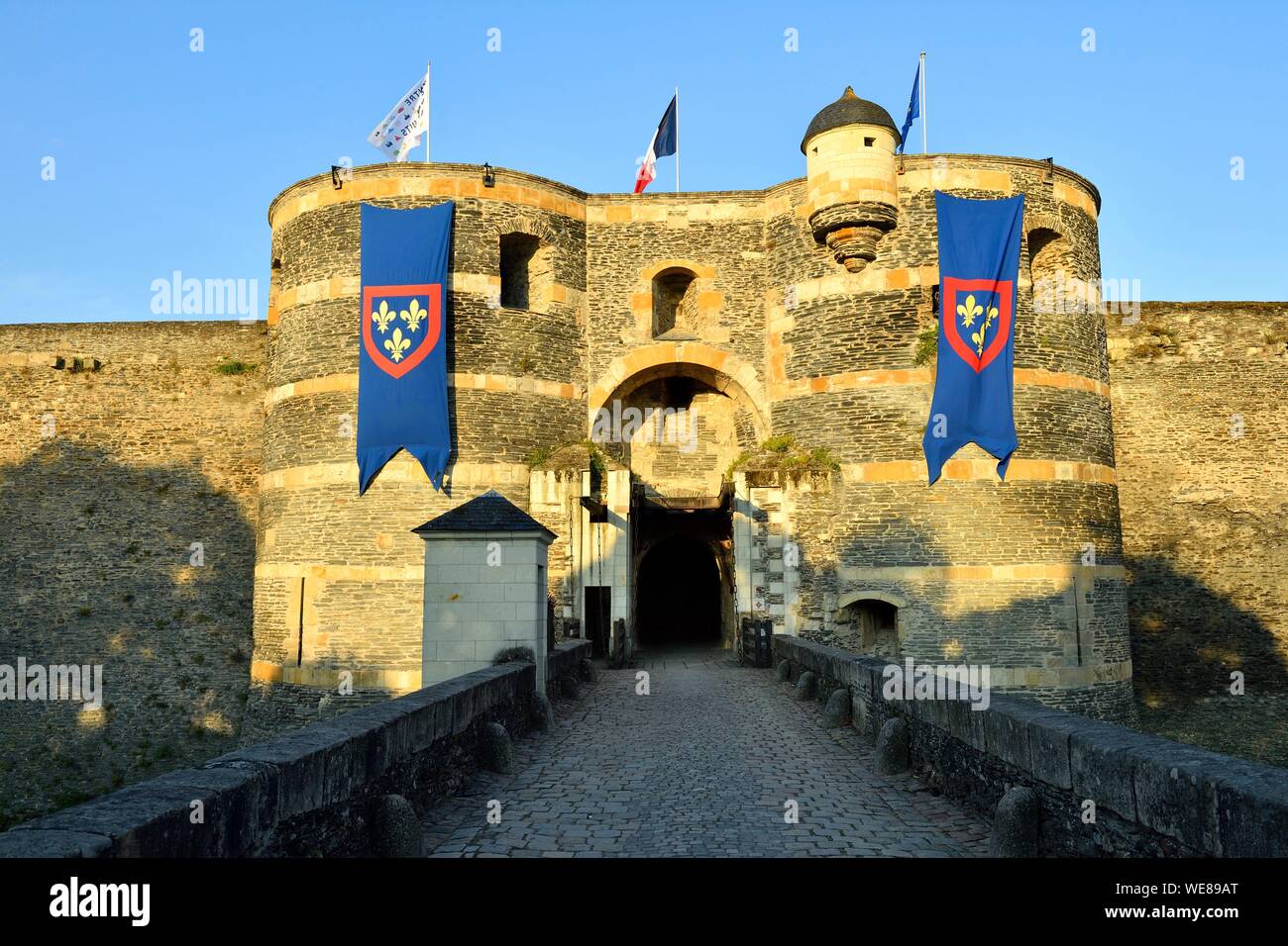 France, Maine et Loire, Angers, the castle of the Dukes of Anjou built