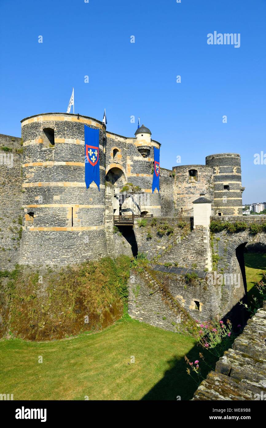 France, Maine et Loire, Angers, the castle of the Dukes of Anjou built