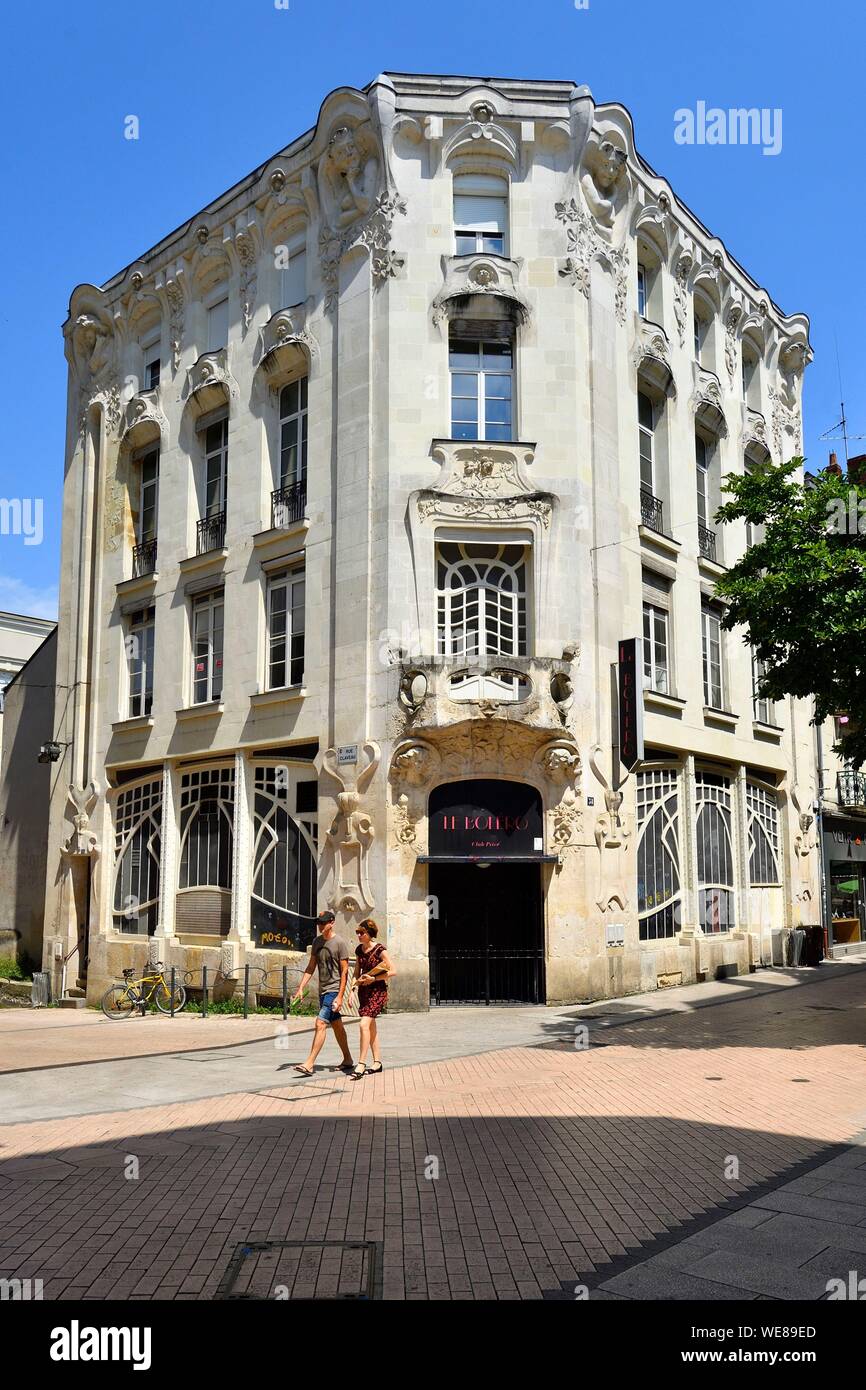 France, Maine et Loire, Angers, at the corner of rue Saint-Laud and rue ...