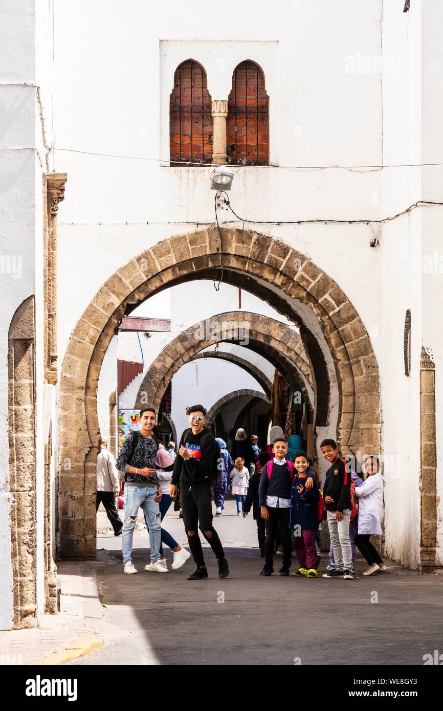 Morocco, Casablanca, Habous district Stock Photo