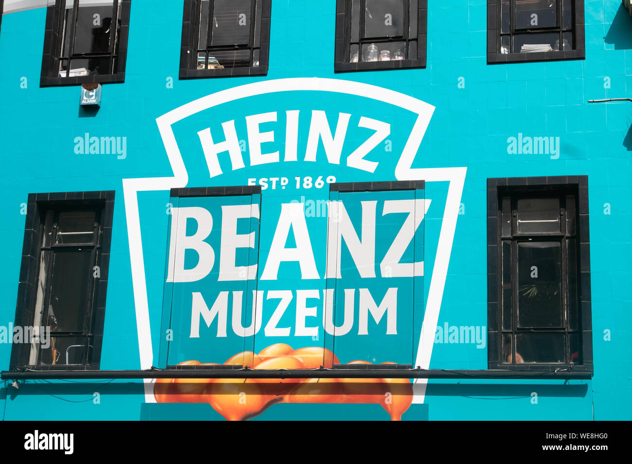 London, UK. 30th August 2019. The Heinz Beanz Popup museum opens to