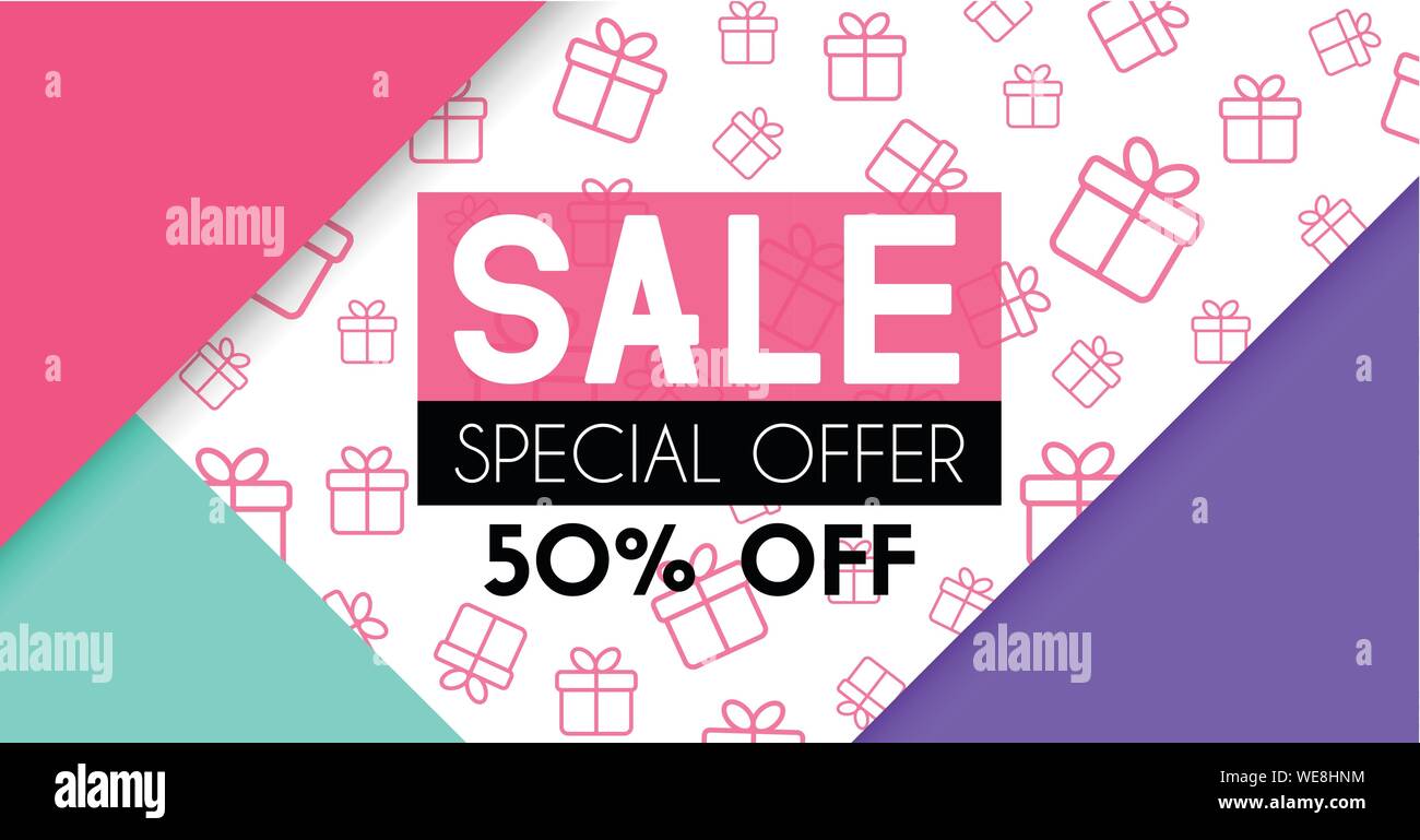 Sale banner template design. Vector background for beauty or fashion  promotion Stock Vector Image & Art - Alamy