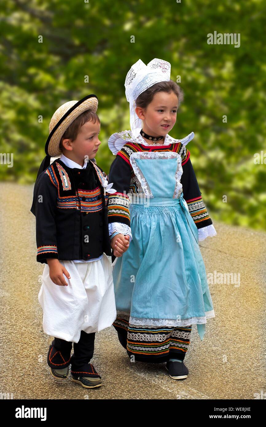 Children traditional costume france hi-res stock photography and images -  Alamy