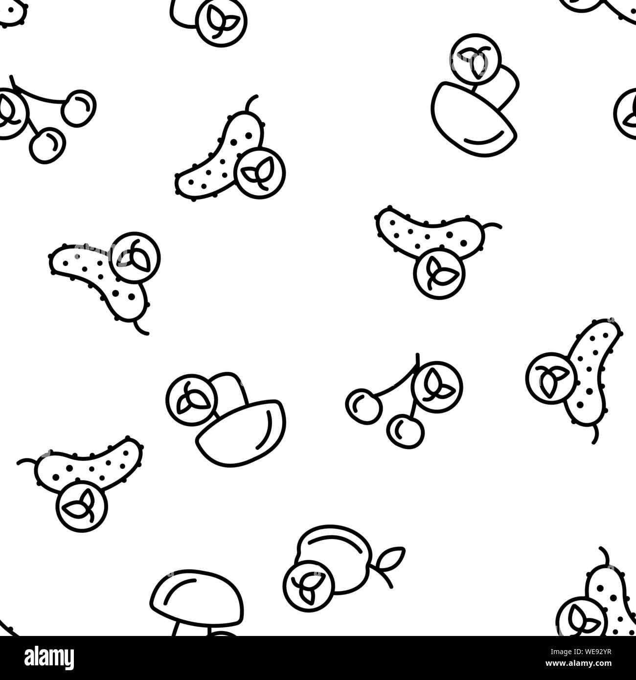 Organic Foods Vector Seamless Pattern Stock Vector Image & Art - Alamy