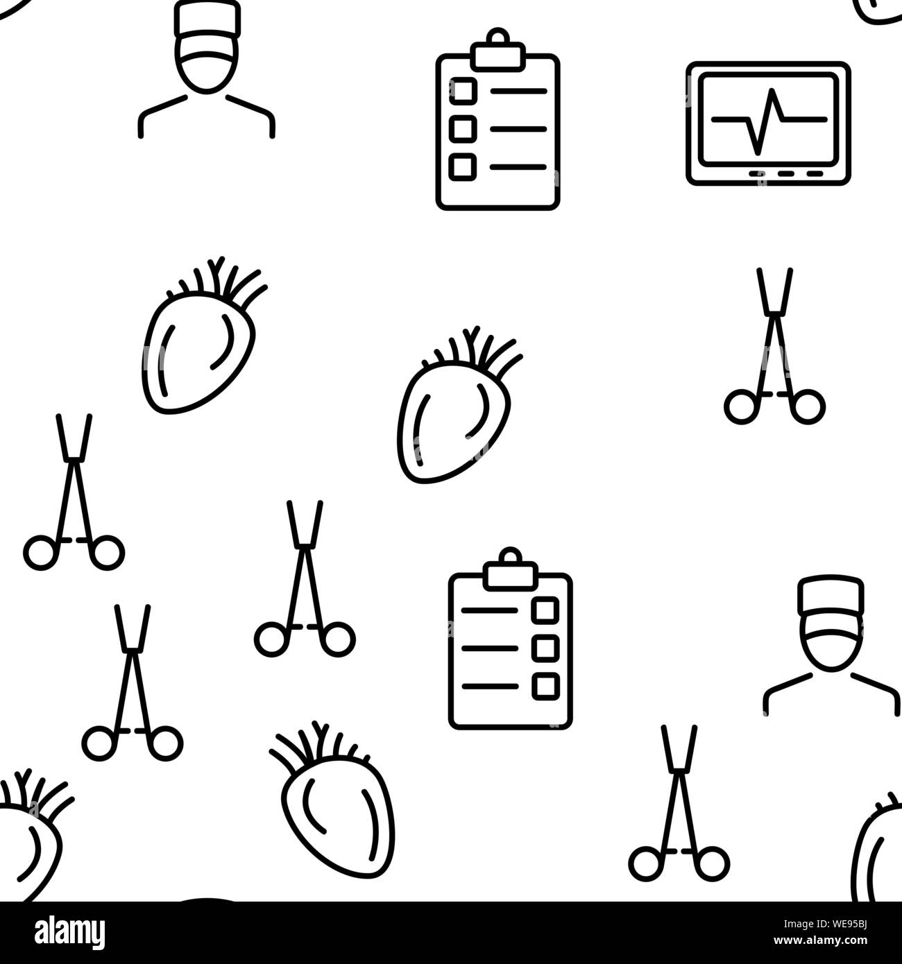 Operating Instruments Vector Seamless Pattern Stock Vector Image & Art ...