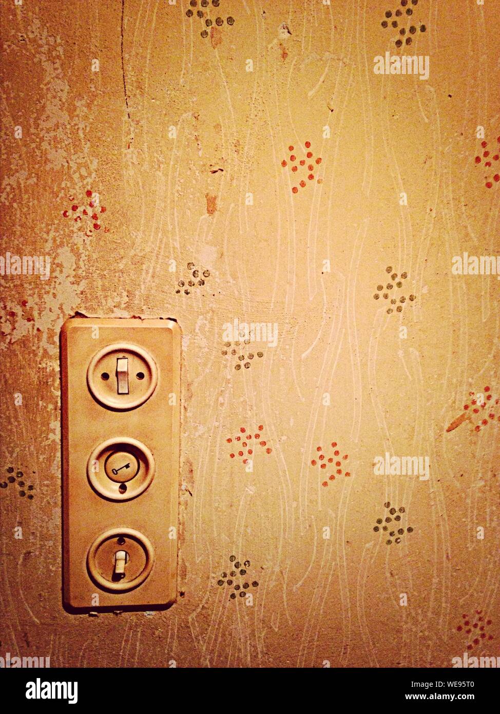 Wallpaper light switch hi-res stock photography and images - Alamy