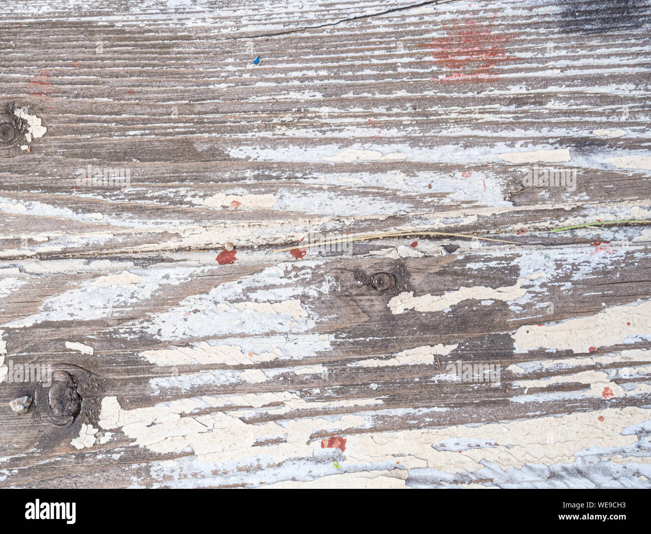grunge wood background with white peeling paint Stock Photo - Alamy