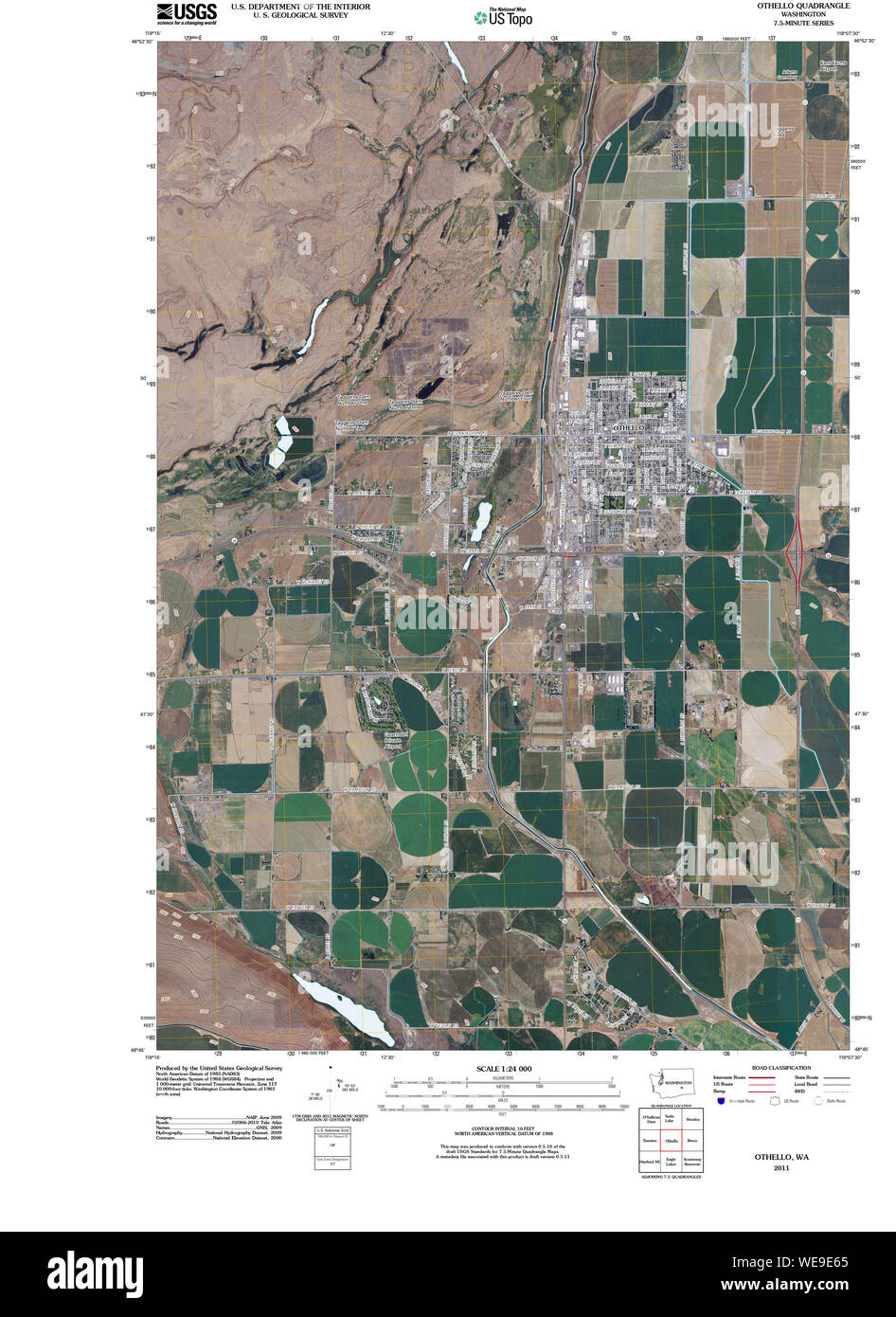 Othello washington map Cut Out Stock Images & Pictures Alamy