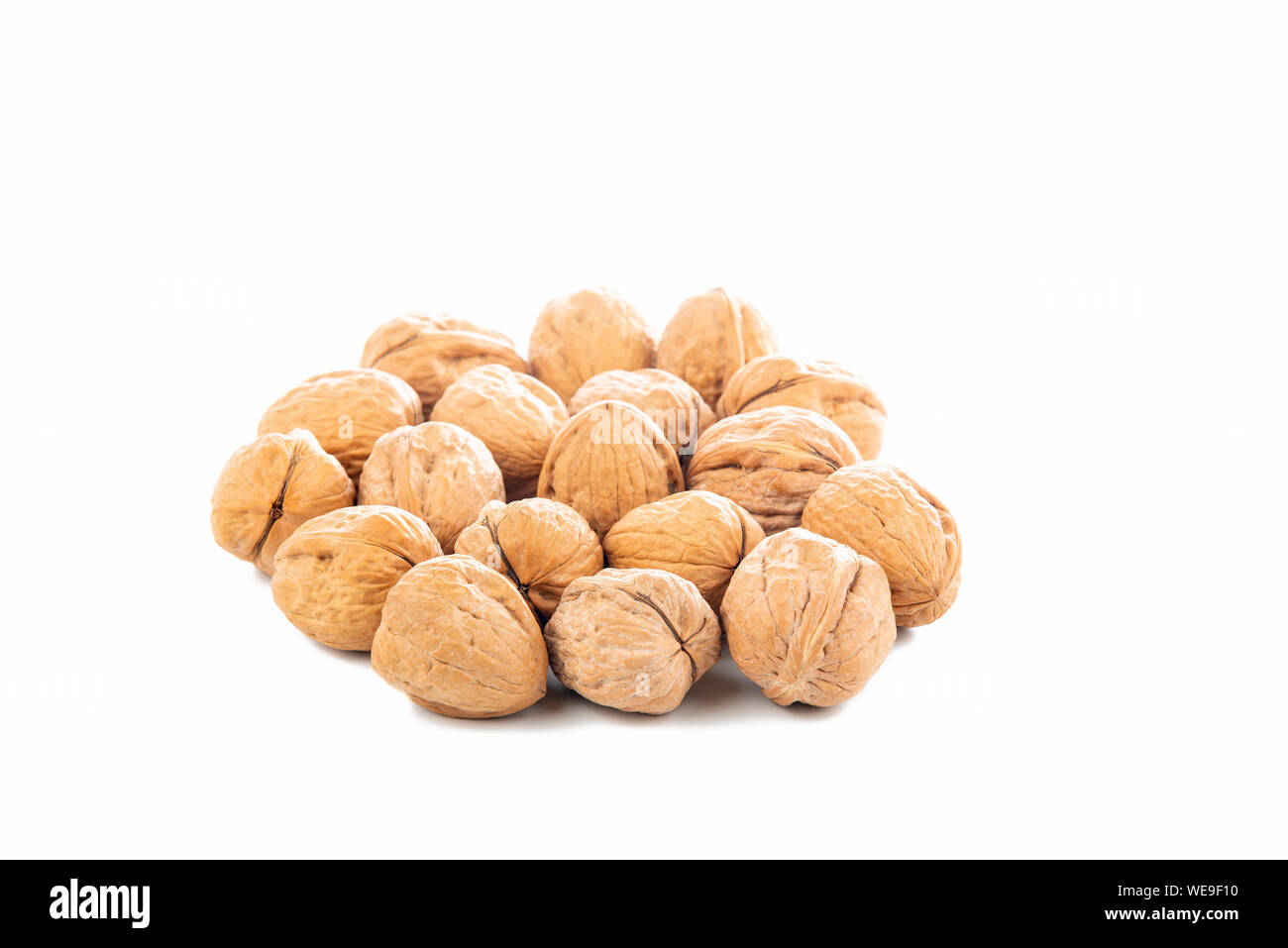 delicious walnuts on white background Stock Photo