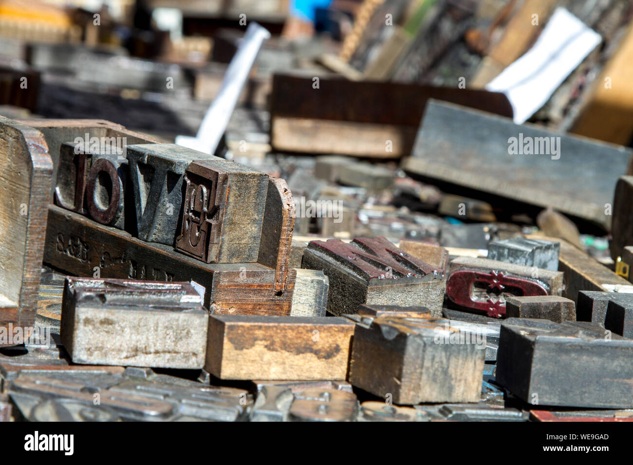 Close-up Of Wooden Letters Stock Photo