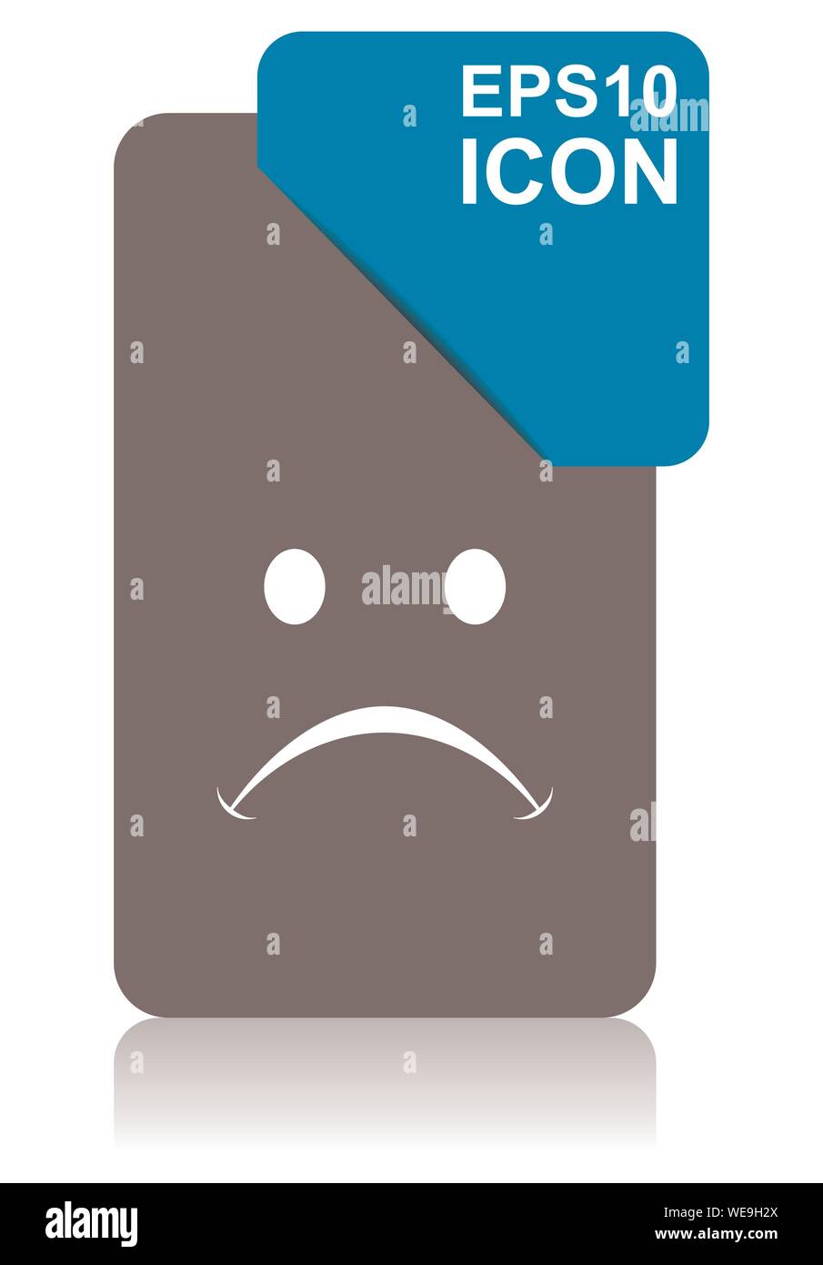 Cry black and blue vector pointer icon on white background in eps 10 Stock Vector