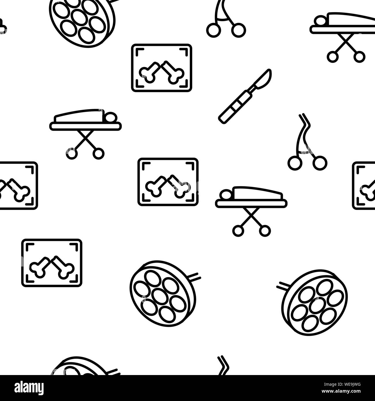 Operating Instruments Vector Seamless Pattern Stock Vector Image & Art ...