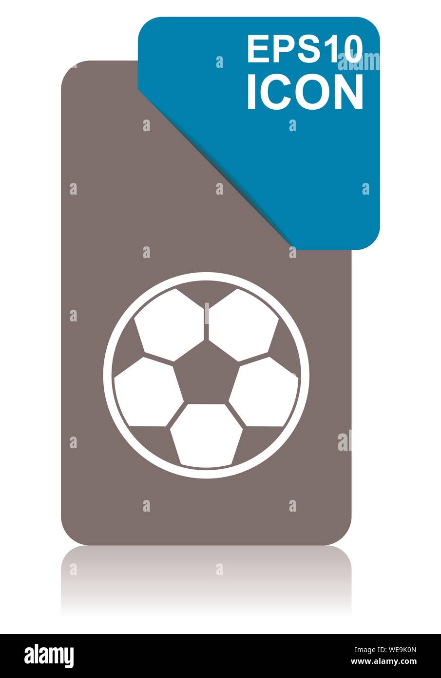 Soccer black and blue vector pointer icon on white background in eps 10 Stock Vector