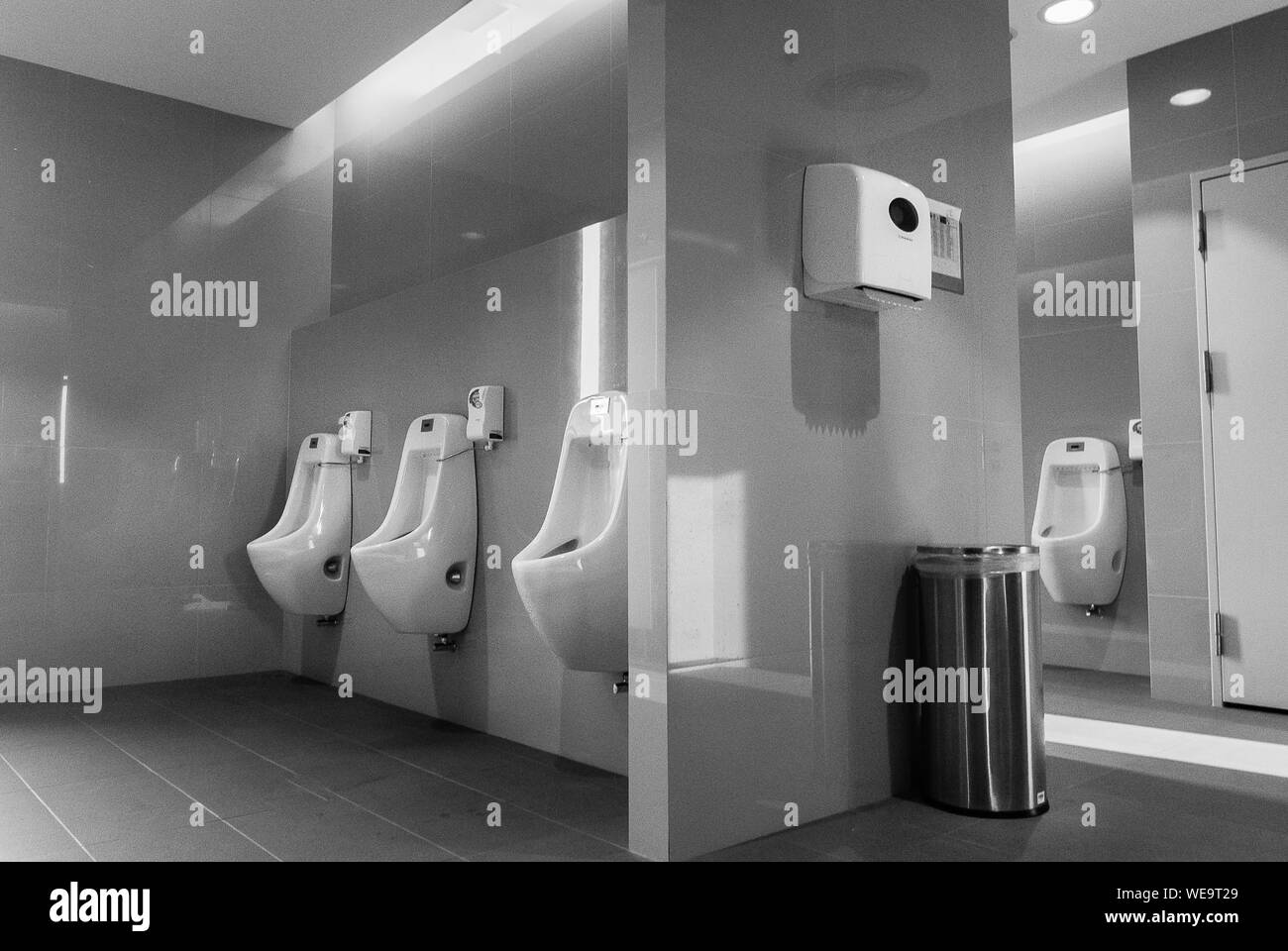 Interior Of Public Restroom Stock Photo Alamy