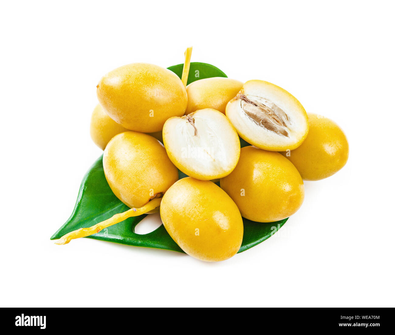 A bunch of fresh date palm fruits Isolated on white background Stock Photo  - Alamy