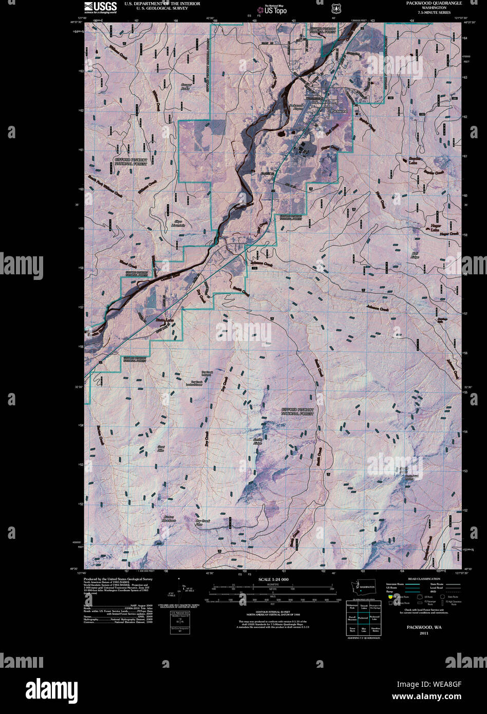 Map of packwood hires stock photography and images Alamy