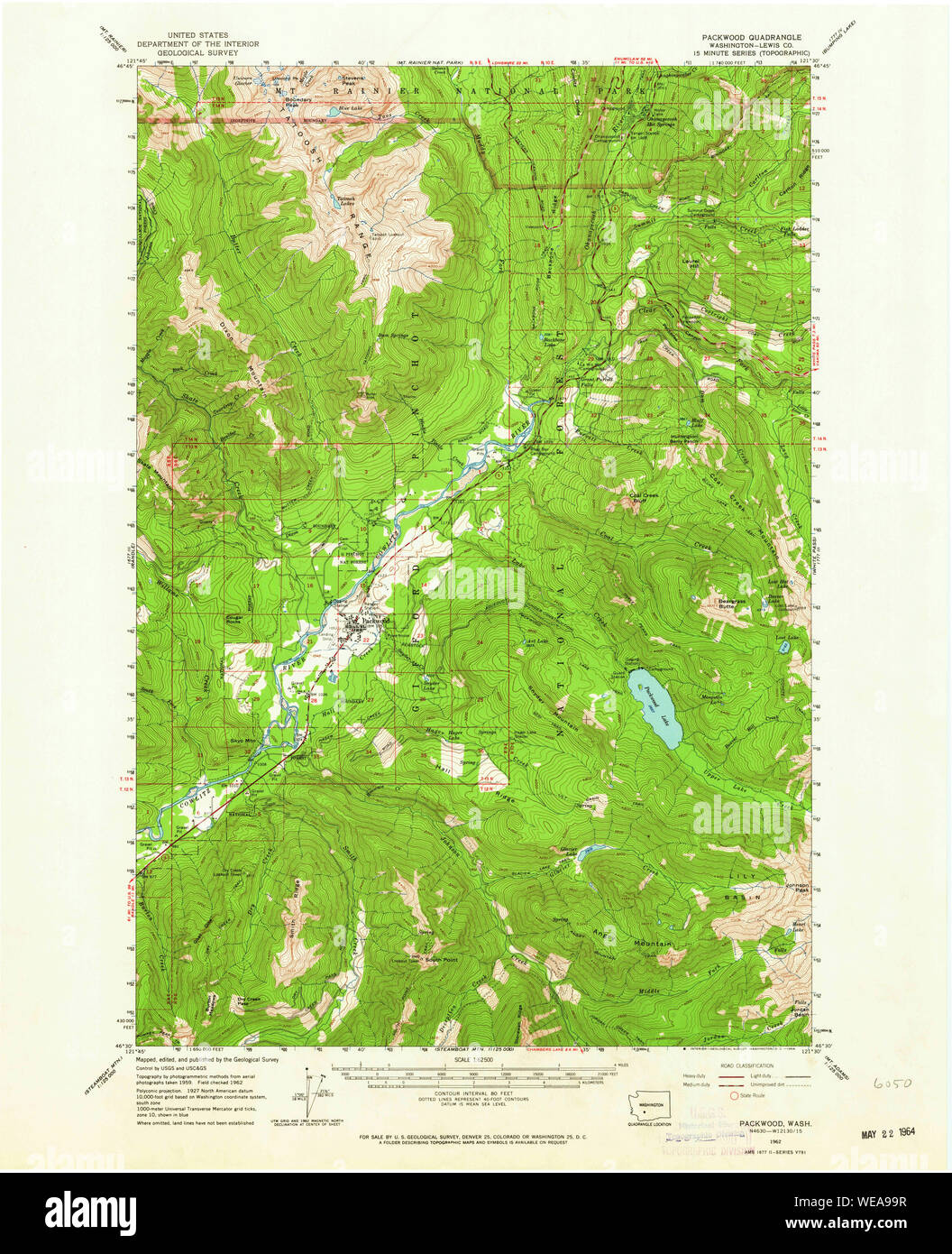 Map of packwood hires stock photography and images Alamy