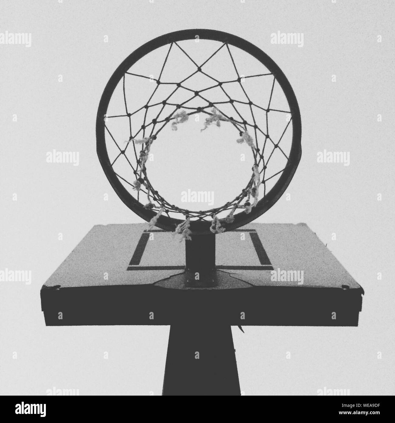 Basketball hoop cut out Black and White Stock Photos & Images Alamy