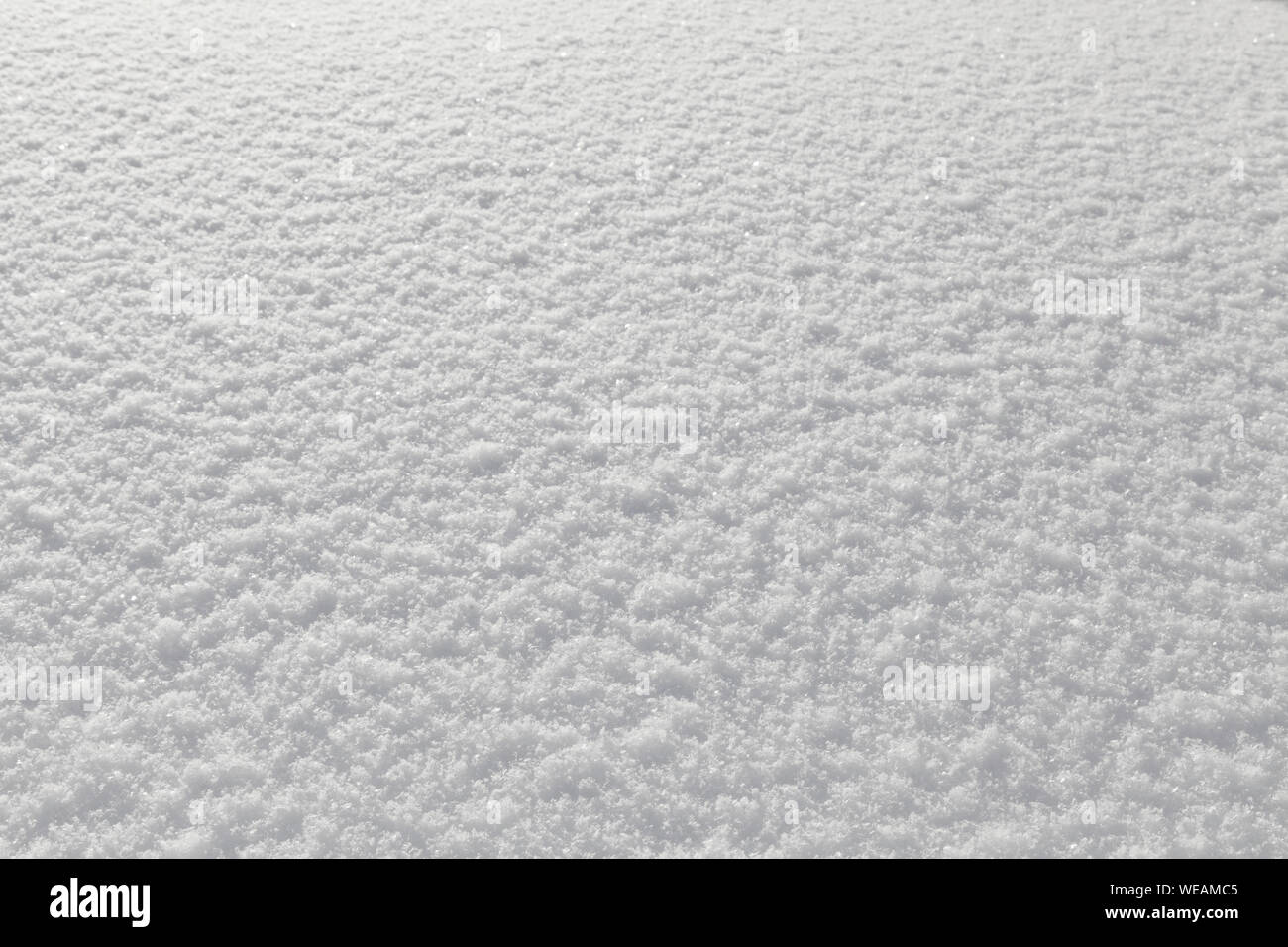 snow texture with perspective or white abstract background Stock Photo