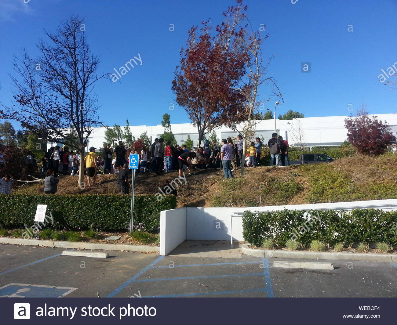 Santa Clarita Ca General Views Of The Crash Site Where Paul Walker Died With His Good Friend Roger Rodas In A Crash Crash Fans Came In Large Groups Leaving Flowers And