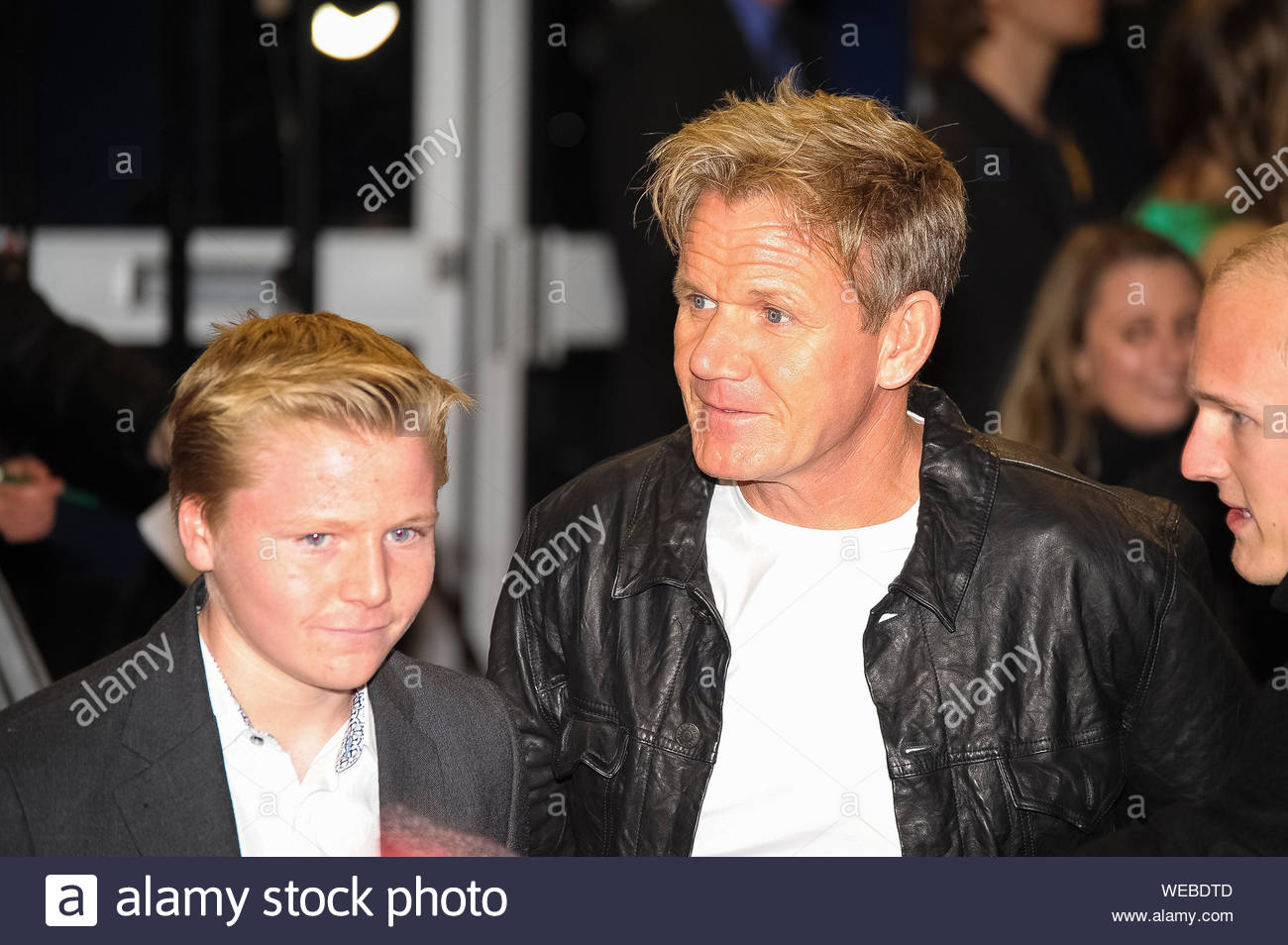 London, UK - Gordon Ramsay and Jack Scott Ramsay on the red carpet ...