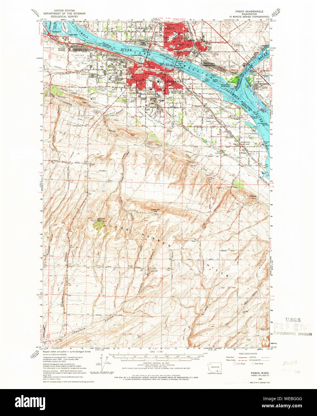 Pasco washington map hires stock photography and images Alamy