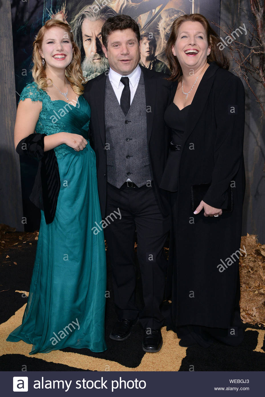 Actor Sean Astin Wife Christine Stock Photos Actor Sean Astin