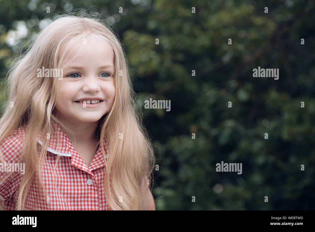 Im Too Happy Being Myself Small Child Happy Smiling Little Girl