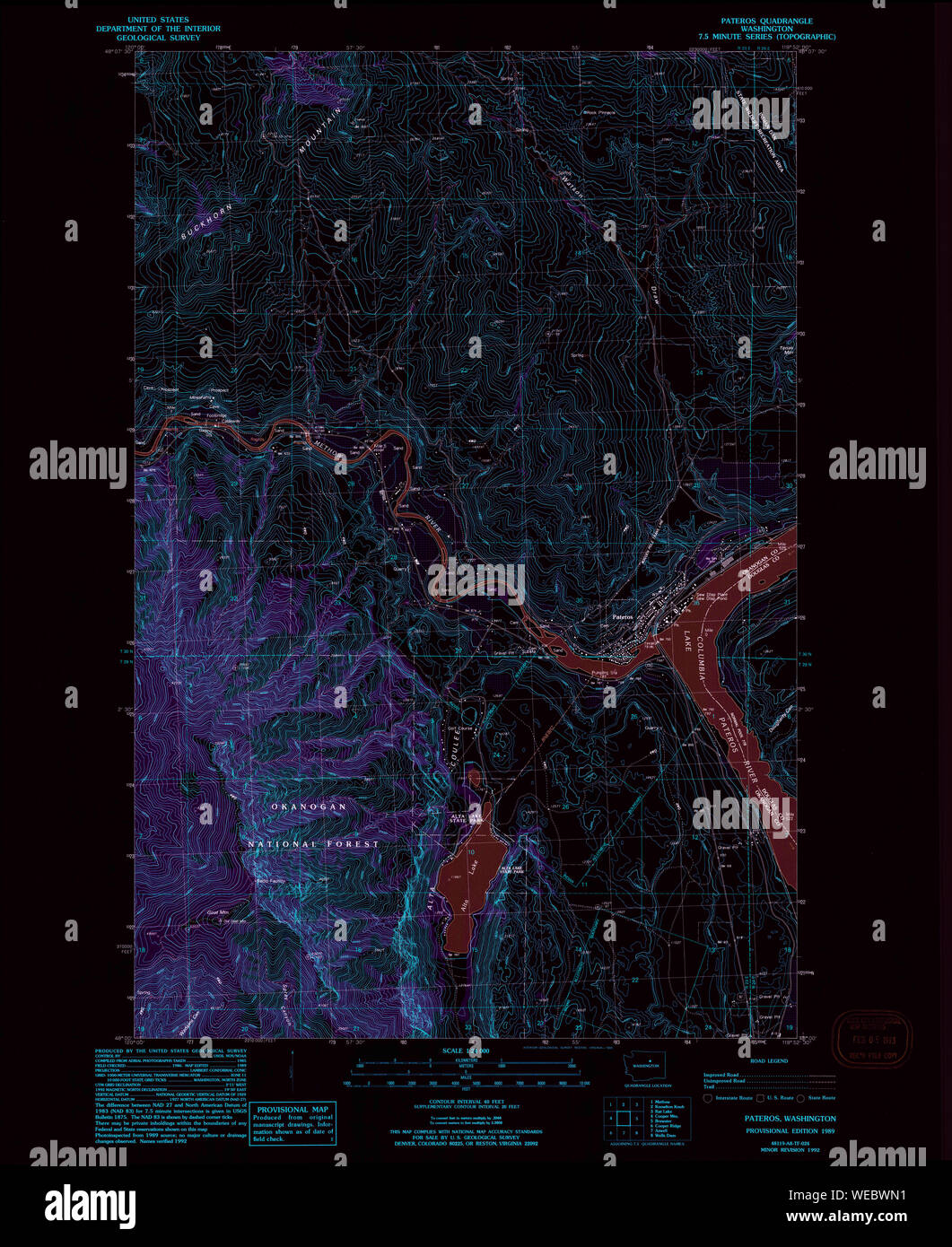 Map of pateros washington hires stock photography and images Alamy