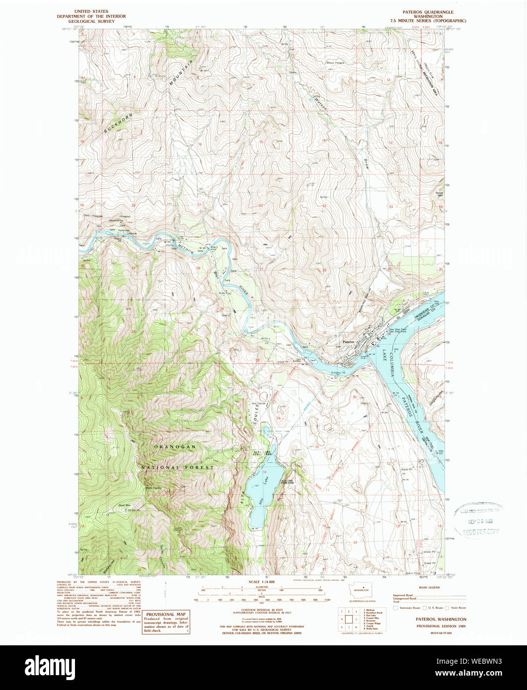 Map of pateros washington hires stock photography and images Alamy