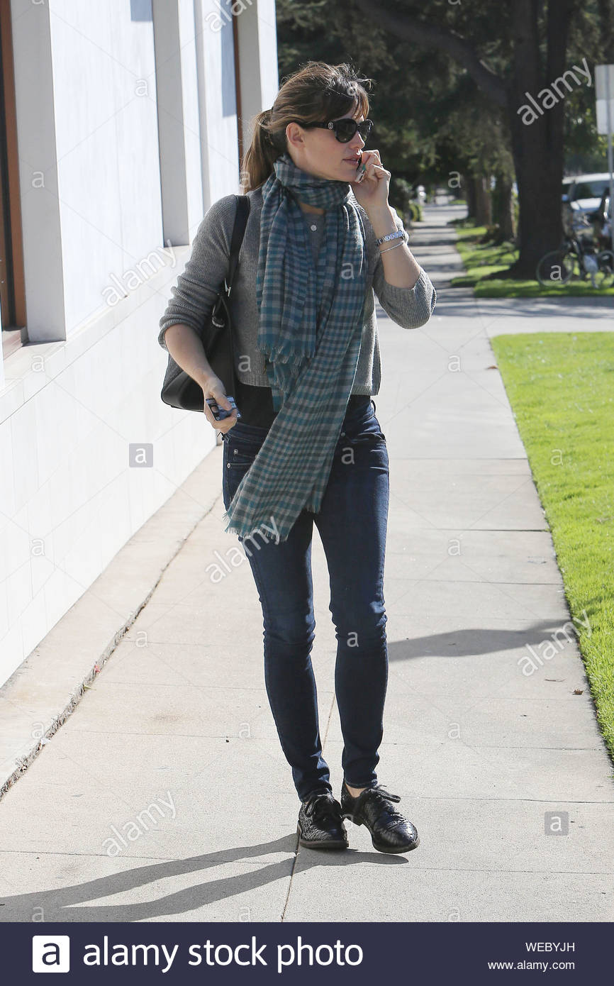Santa Monica, CA - Jennifer Garner and Samuel had a day of their own out  running errands together in Santa Monica. Little Samuel was budded up for  the chilly day in a