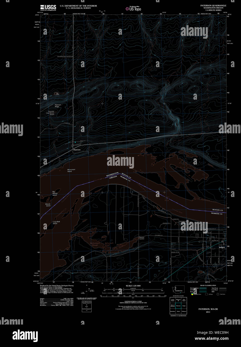 Paterson washington state map hires stock photography and images Alamy